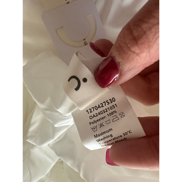 Commense Womens White Boho Vacation Sweetheart Neckline Sleeveless Maxi Dress -S - Picture 7 of 7